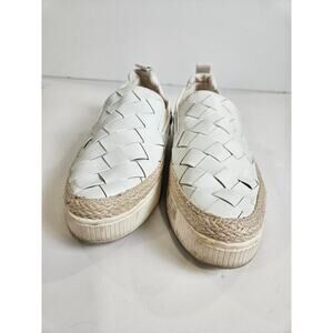 Franco Sarto Hydee Womens White Espadrilles Size 8 Platform Sneaker